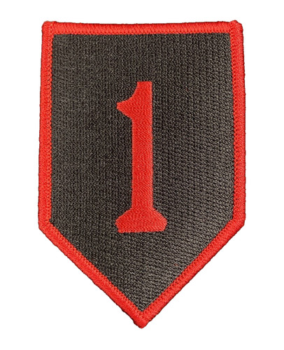 Army black red 1st infantry - army,
